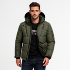 Nordfall Men’s Winter Parka – Quilted, Fleece-Lined, Windproof and Waterproof