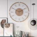 Minimalist wooden wall clock – Scandinavian style, 30 cm
