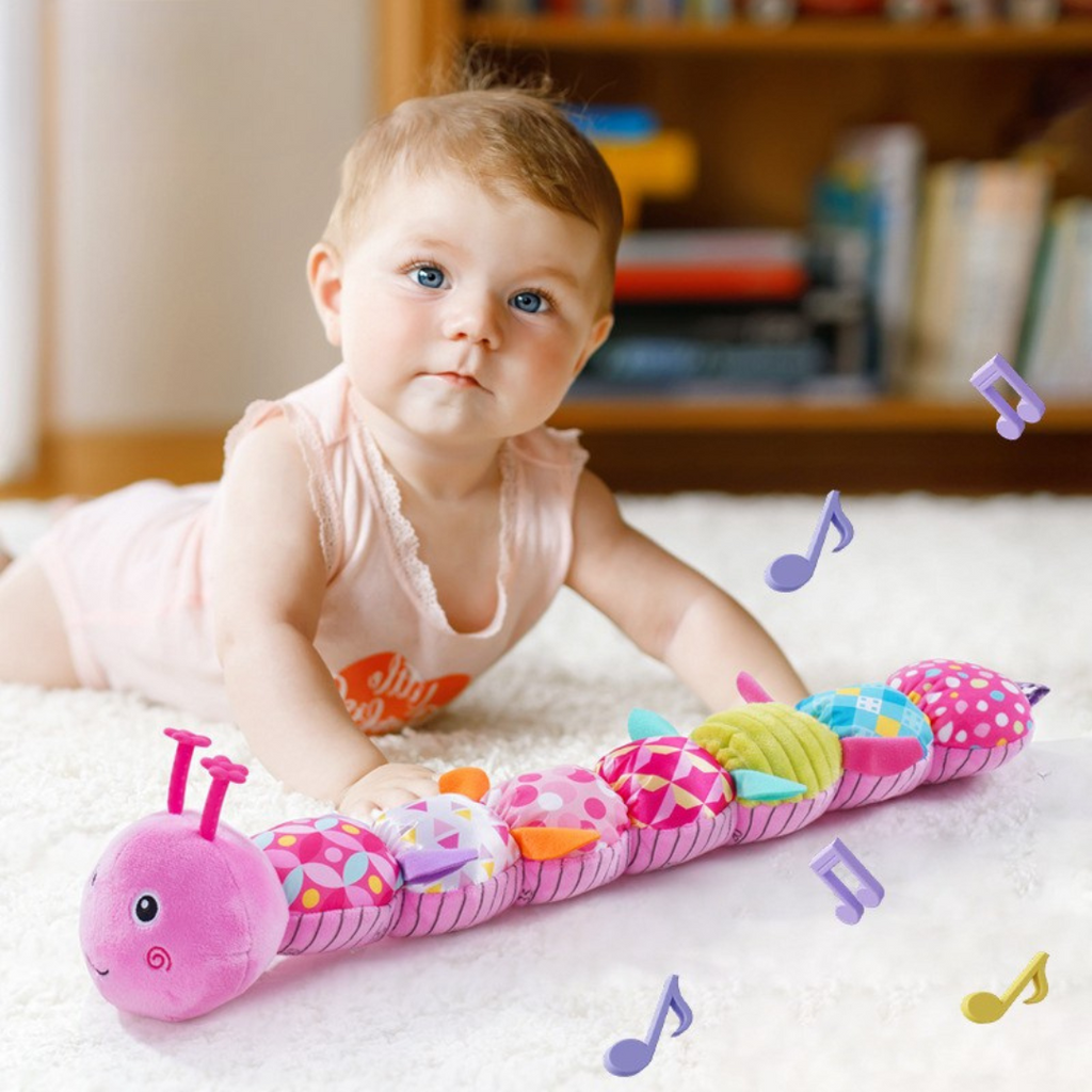 Interactive Musical Caterpillar – Educational Soft Toy for Newborns and Early Childhood