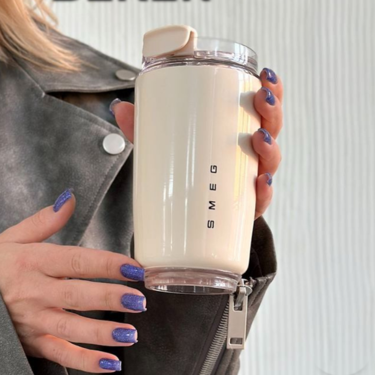 LuxeTherm | Elegant Stainless Steel Thermal Mug – Reusable 300 ml Insulated Cup for Hot and Cold Drinks