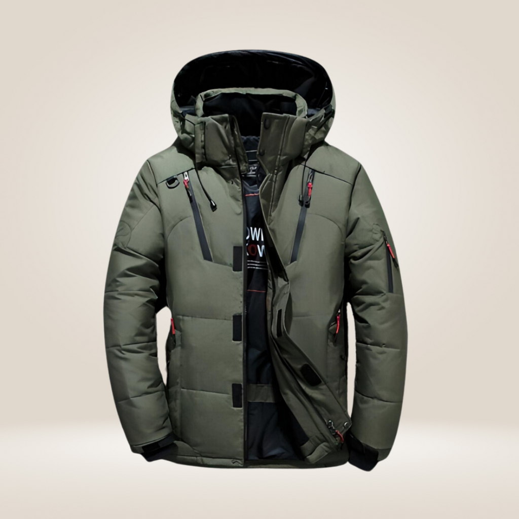Nordfall Men’s Winter Parka – Quilted, Fleece-Lined, Windproof and Waterproof