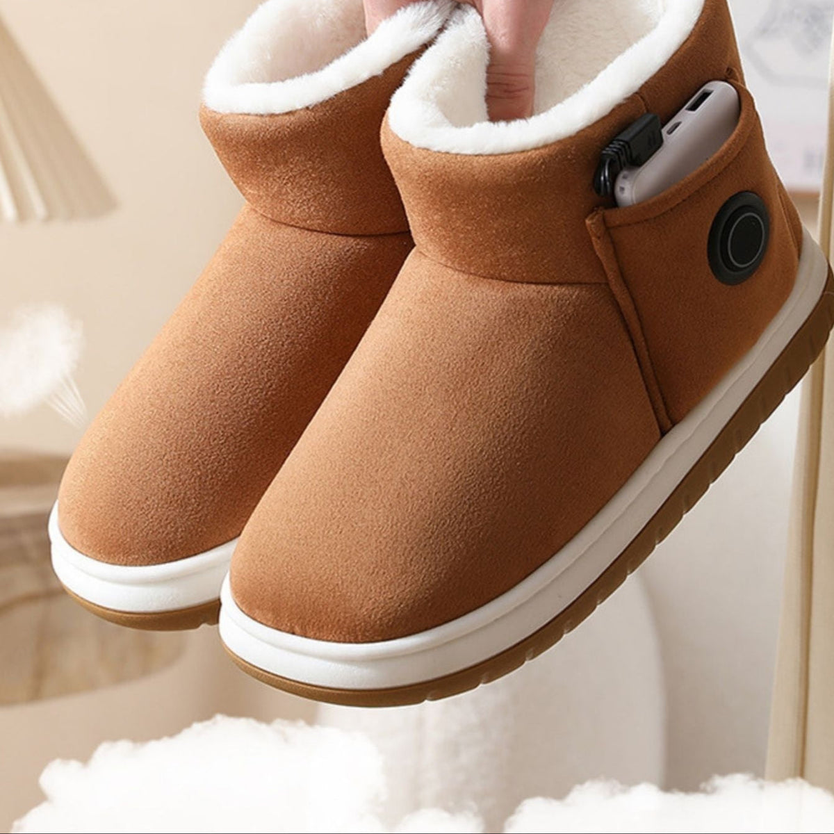 USB Heated Slippers – 3 Heat Levels