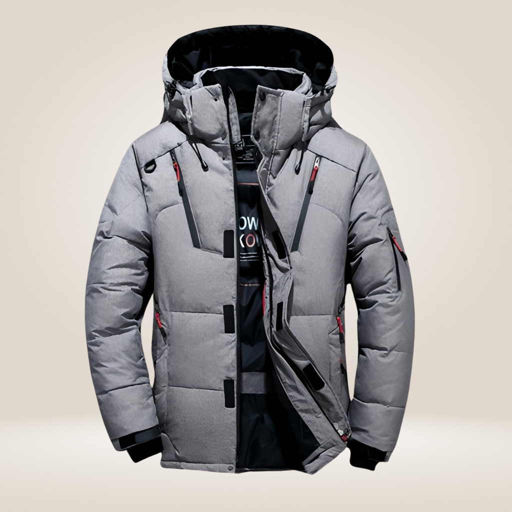 Nordfall Men’s Winter Parka – Quilted, Fleece-Lined, Windproof and Waterproof