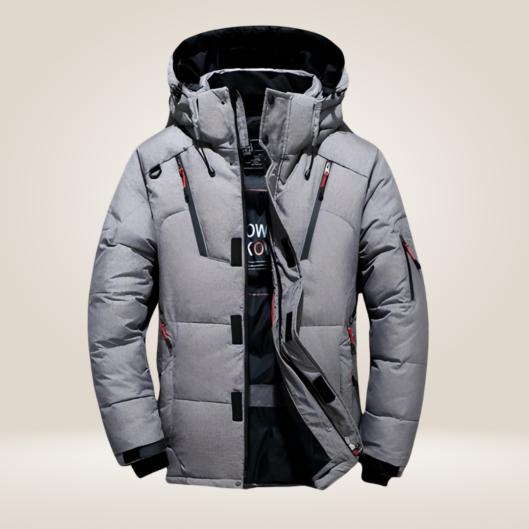 Nordfall Men’s Winter Parka – Quilted, Fleece-Lined, Windproof and Waterproof