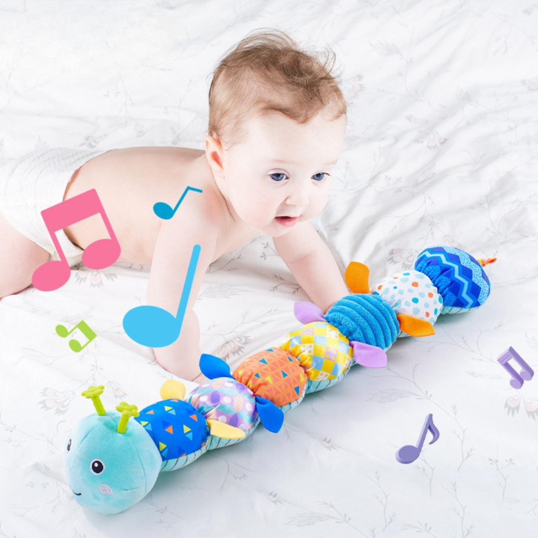 Interactive Musical Caterpillar – Educational Soft Toy for Newborns and Early Childhood