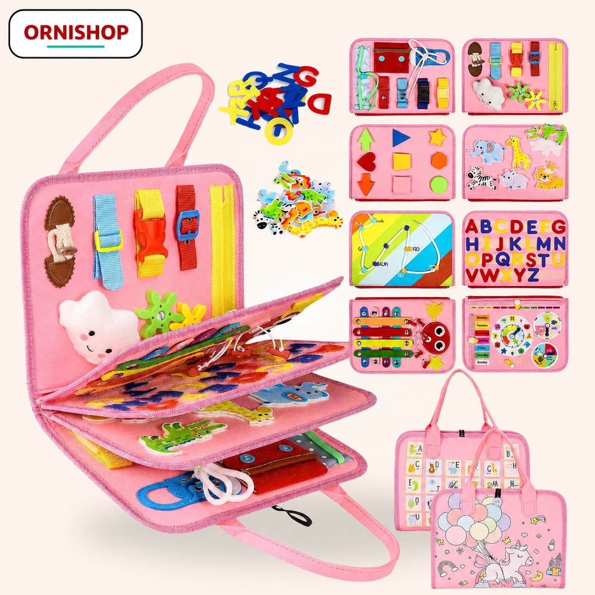 Montessori Activity Board for Children