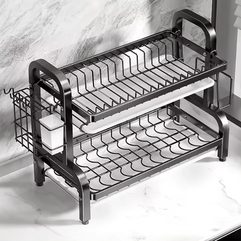 Two-Tier Dish Rack – Order and Style in Your Kitchen