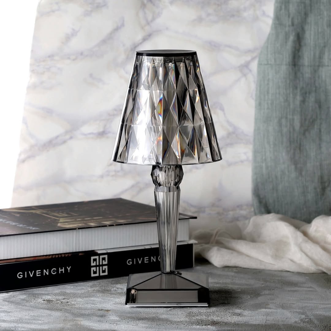 Modern Glossy Crystal Table Lamp with Easy Control