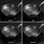 Premium Titanium Frying Pan for All Hobs - Cook Healthier and More Durably