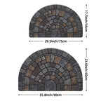Half-Circle Mosaic Door Mat | Indoor & Outdoor Use