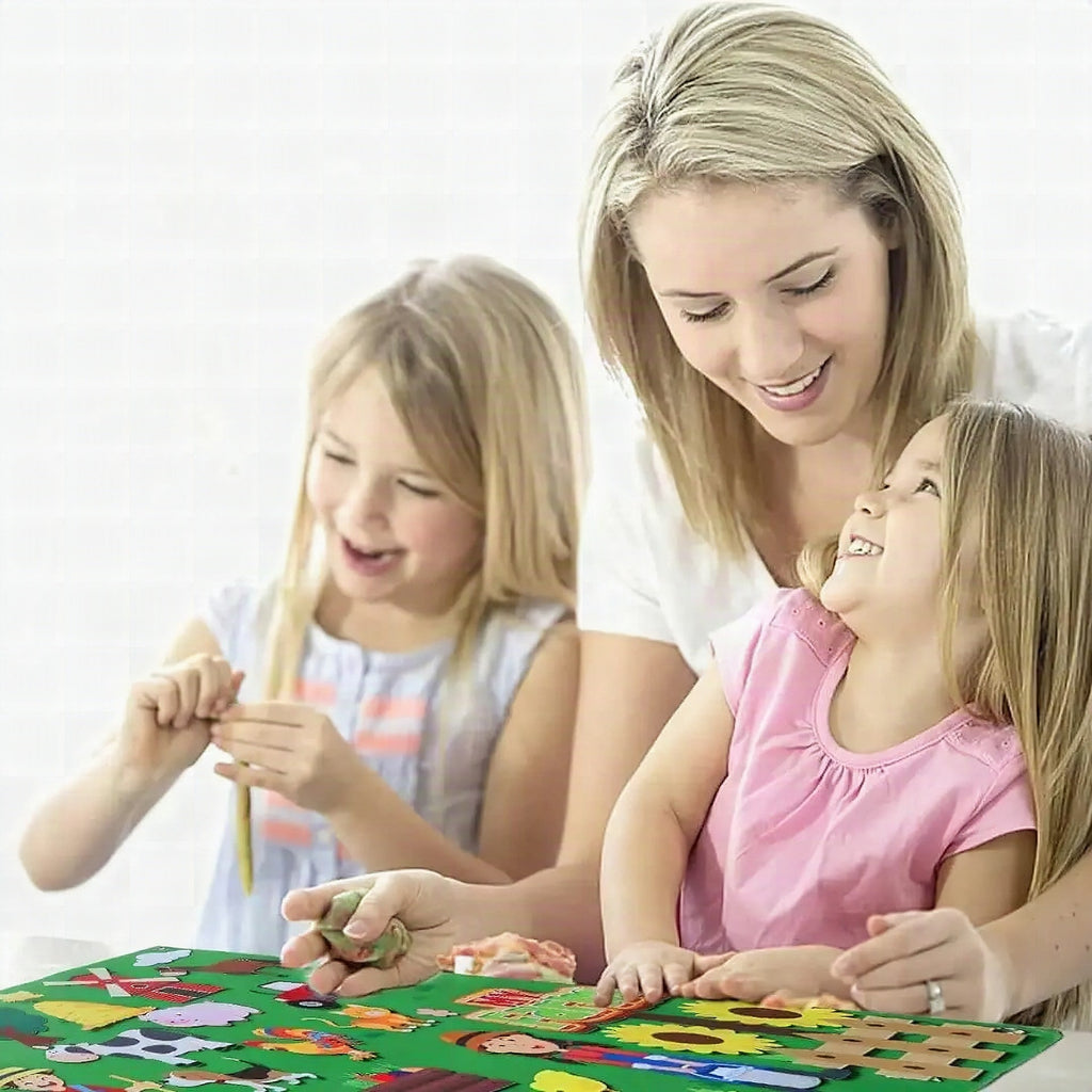 Montessori Farm Felt Sensory Panel – StoryFelt™