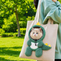 Head-Out Cat Carrier Tote for Walks & Vet Visits - Lightweight Canvas Pet Bag for Cats & Small Dogs