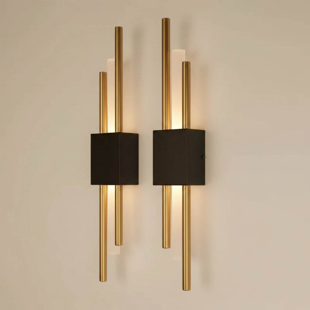 Glitch Wall Light Sconce | Dimmable LED Wall Lamp with Touch Control and Remote