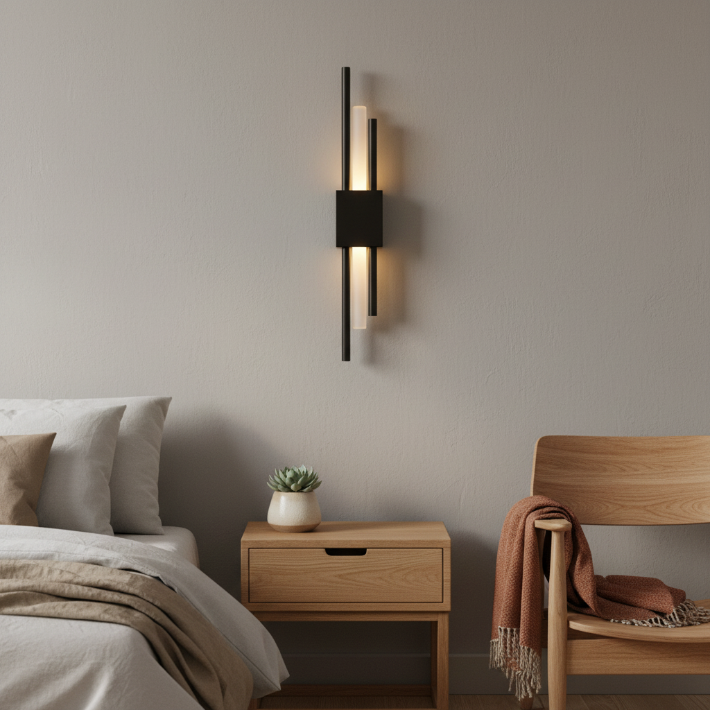 Glitch Wall Light Sconce | Dimmable LED Wall Lamp with Touch Control and Remote
