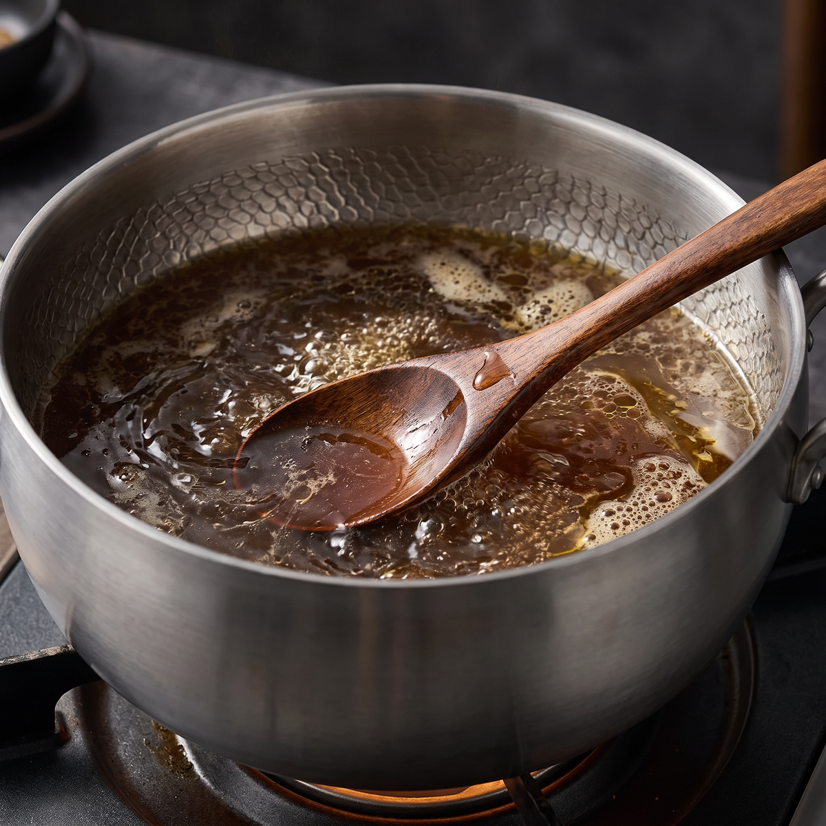 Hand-Hammered Deep Titanium Pot, pure titanium, 11 inch (28 cm)