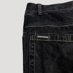 High-Waisted Black Baggy Jeans – Raven