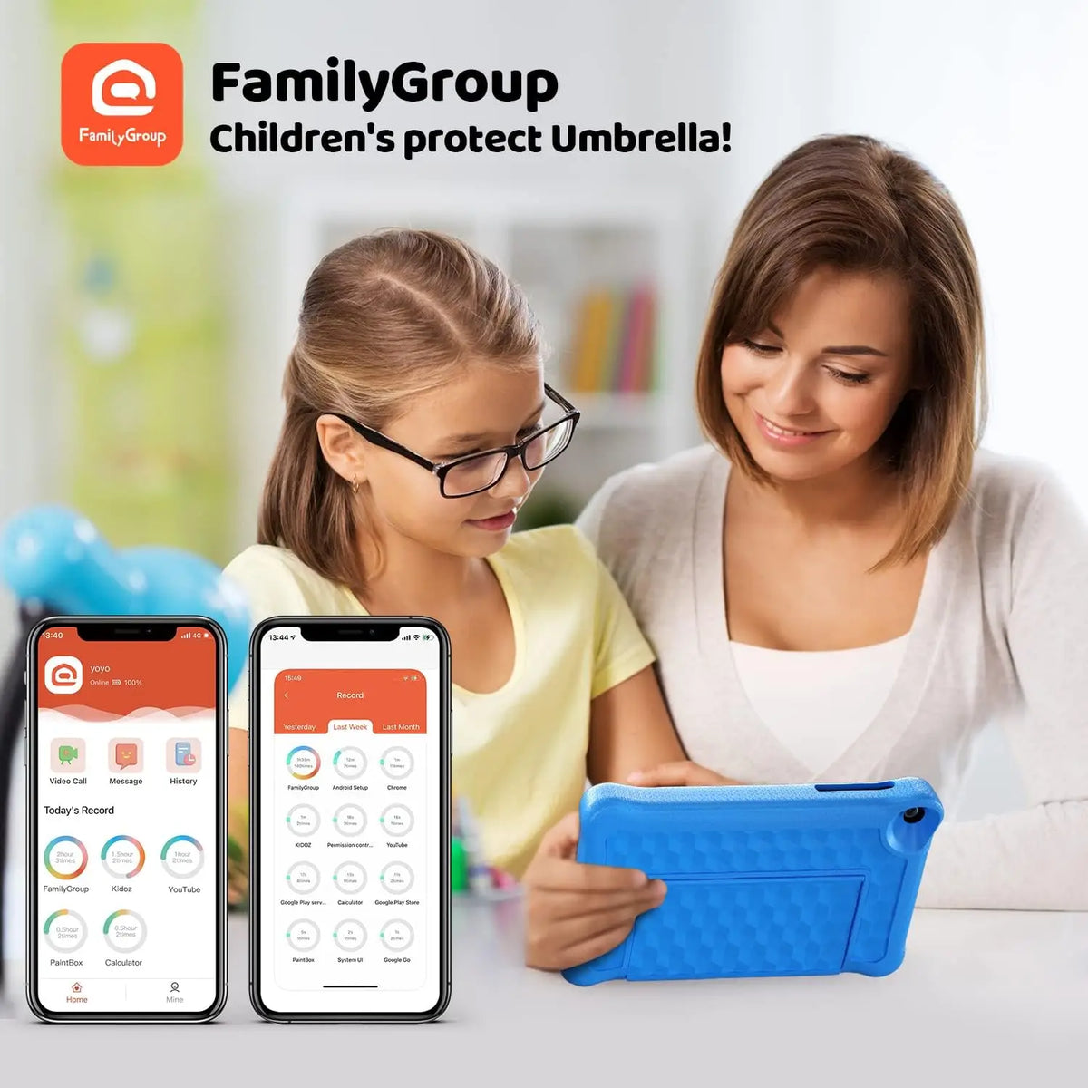 Kids 20 cm Learning Tablet with Parental Controls & Eye Protection