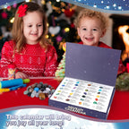 Crystal advent calendar with 24 natural gemstones