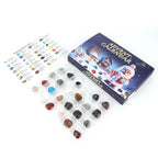 Crystal advent calendar with 24 natural gemstones