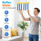 Kids Reflex Game Reaction Trainer Falling Stick Drop Challenge