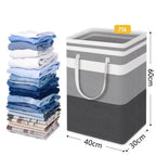Lauva | 75L Waterproof Laundry Basket | Foldable Fabric Clothes Hamper with Handles