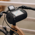 Bike Handlebar Storage Bag with Touchscreen Phone Compartment