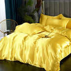 Luxury Silk Satin Bedding Set - SilkElegance