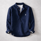 Men's Effortless Washed Shirt for Refined Comfort