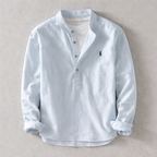 Men's Effortless Washed Shirt for Refined Comfort