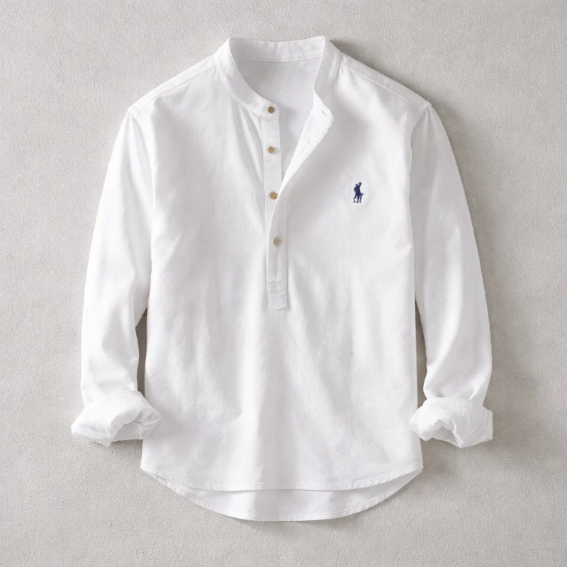 Men's Effortless Washed Shirt for Refined Comfort