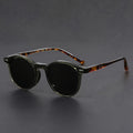 Men's Sunglasses RetroView – Round Tortoiseshell Glasses with Light Frame
