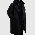 Men's Waterproof Trench Coat with Hood