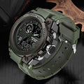 Men’s Military Watch with Analog Digital Display and Features