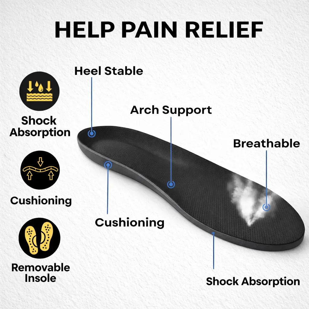 Mens Orthopaedic Athletic Trainers with Supportive Sole