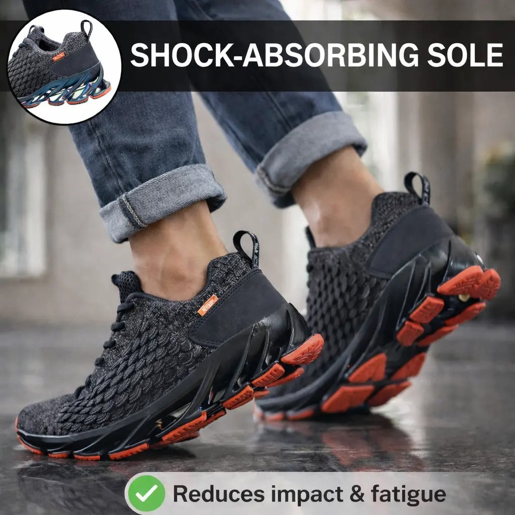 Mens Orthopaedic Athletic Trainers with Supportive Sole