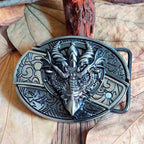 Metal Oval Cowboys Belt Buckle