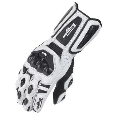 Motorcycle Gloves RidePro Carbon | Wind & Waterproof | Touchscreen Compatible | Genuine Leather Protectors | For Summer & Winter