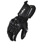 Motorcycle Gloves RidePro Carbon | Wind & Waterproof | Touchscreen Compatible | Genuine Leather Protectors | For Summer 