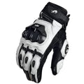 Motorcycle Gloves RidePro Carbon | Wind & Waterproof | Touchscreen Compatible | Genuine Leather Protectors | For Summer 