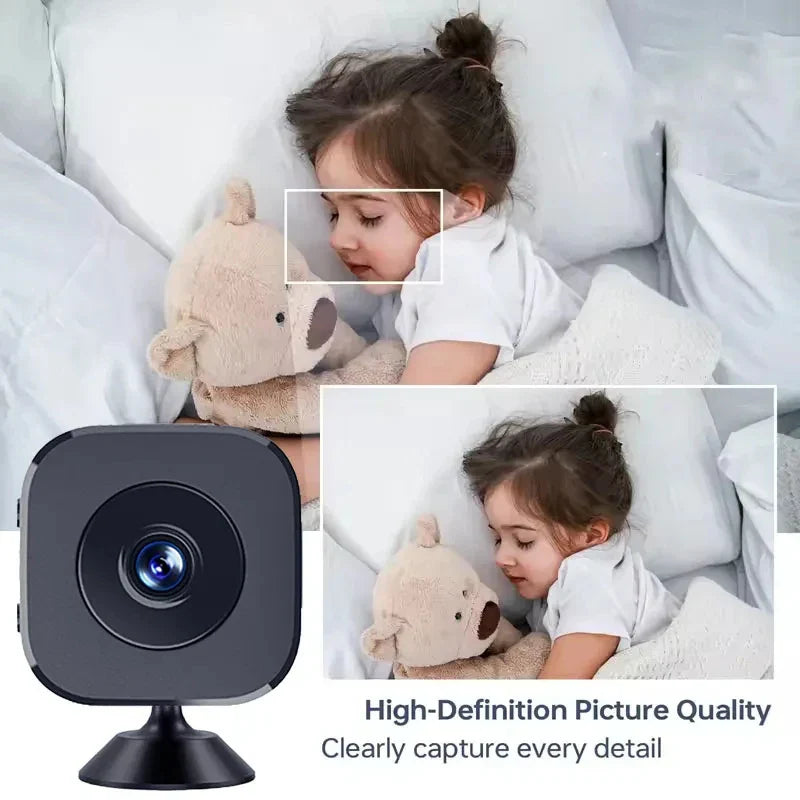 1080P HD Wireless Security Camera with Night Vision and Magnetic Bracket, 71 g Compact