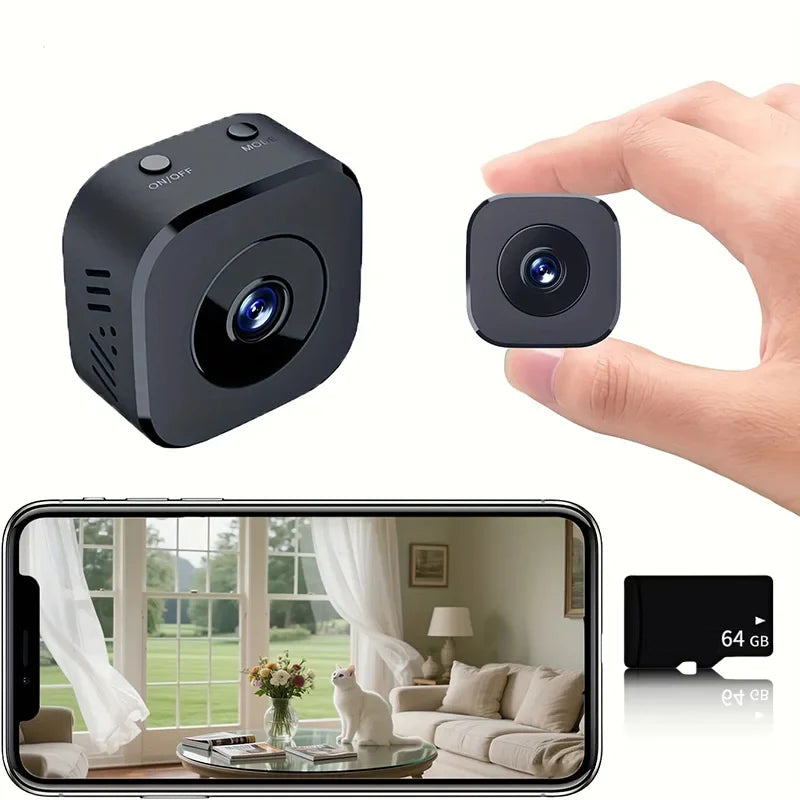 1080P HD Wireless Security Camera with Night Vision and Magnetic Bracket, 71 g Compact