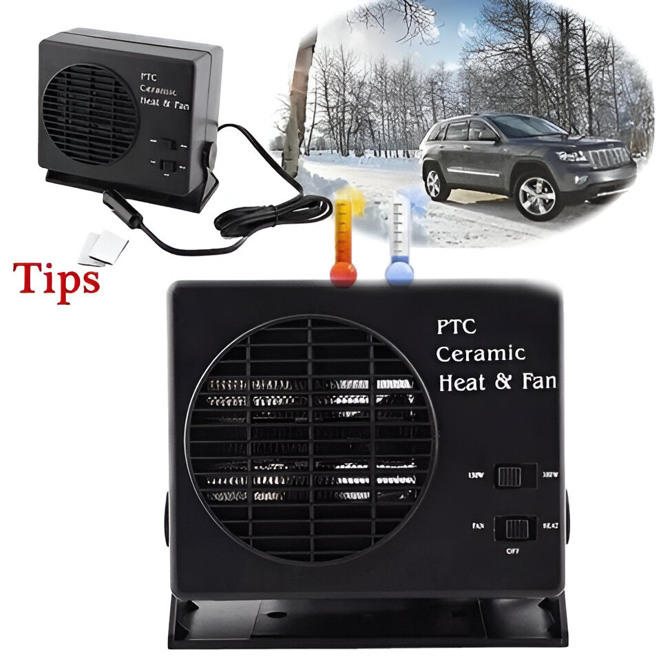 12V Ceramic Car Fan Heater – Portable Defroster & Warmer