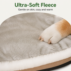 2-in-1 Detachable Plush Fleece Pet House Bed
