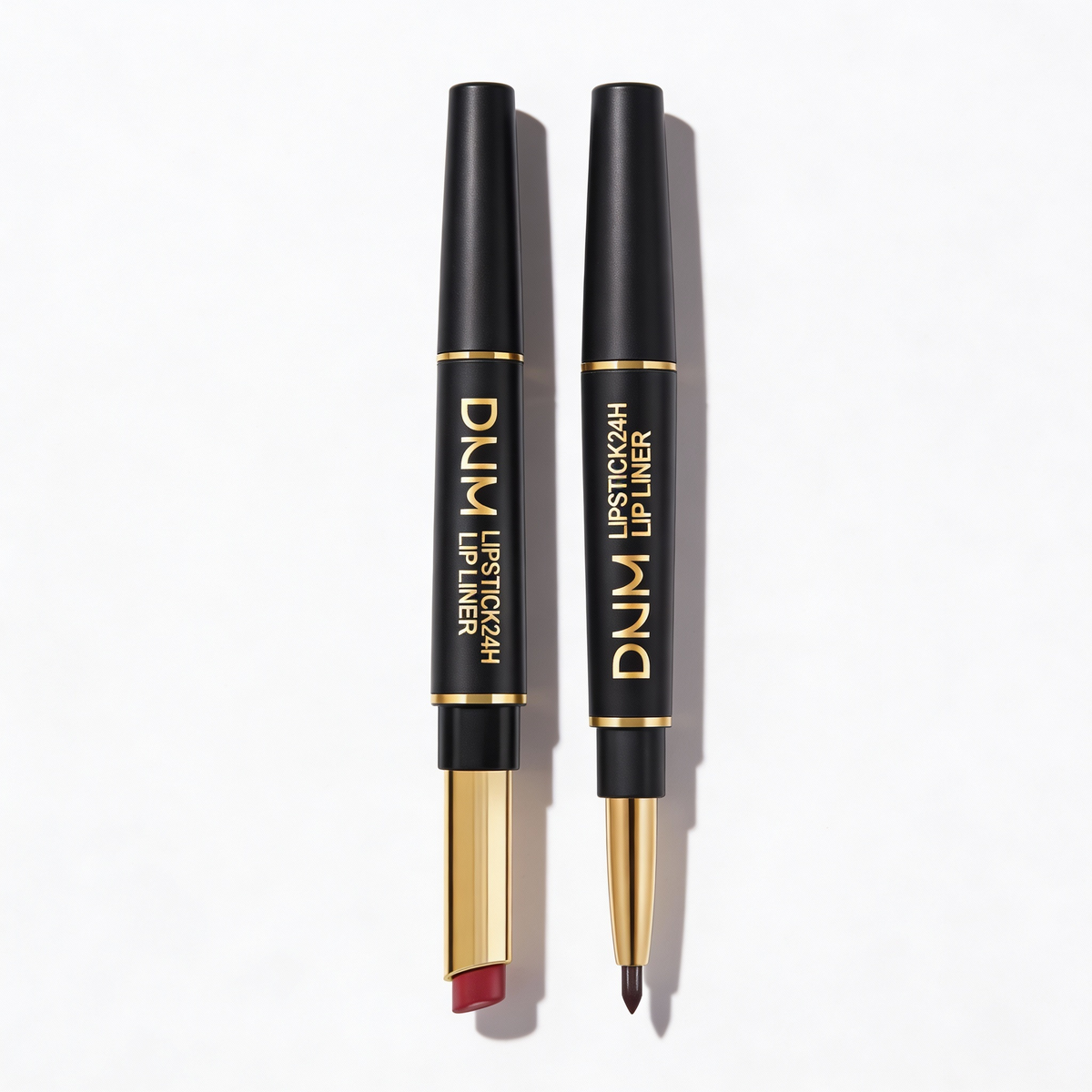 2-in-1 Dual Lipstick & Liner | Matte Texture & Long-Lasting Finish | Highly Pigmented & Waterproof | 12 Colour Variants 