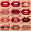 2-in-1 Dual Lipstick & Liner | Matte Texture & Long-Lasting Finish | Highly Pigmented & Waterproof | 12 Colour Variants 