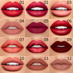 2-in-1 Dual Lipstick & Liner | Matte Texture & Long-Lasting Finish | Highly Pigmented & Waterproof | 12 Colour Variants 