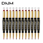 2-in-1 Dual Lipstick & Liner | Matte Texture & Long-Lasting Finish | Highly Pigmented & Waterproof | 12 Colour Variants 