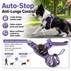 2-in-1 Retractable Dog Harness for Daily Walks – Built-In Leash Vest with Auto-Stop Control for Small & Medium Dogs