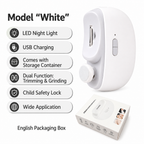 3-in-1 electric nail clipper with cutting, filing and polishing, USB rechargeable