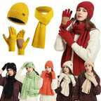 3-Piece Knitted Winter Set for Warmth